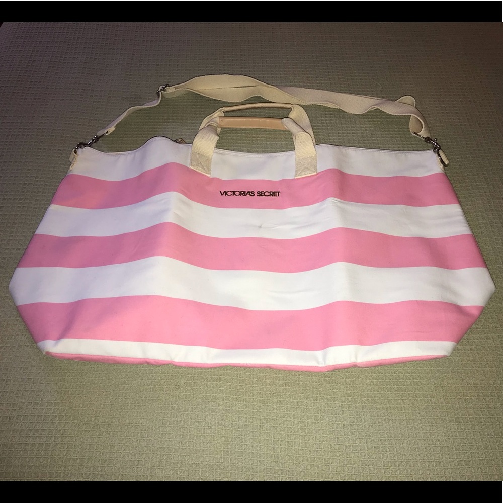 Victoria’s Secret Pink & White Weekender Tote